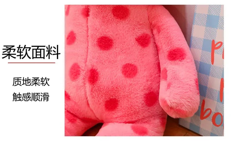 Cute Polka Dot Cat Plushie Doll Internet Famous Plush Toy Cat Doll Pillow Cushion for Girls Sleeping Gift Charming Skin-Friendly