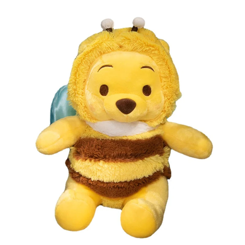 50cm Genuine Disney Bee Winnie The Pooh Plush Toys Pillow Kawaii Anime Bear Stuffed Doll Toys For Children's Birthday Xmas Gifts