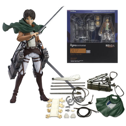 Attack On Titan Eren Jaeger 14cm PVC Figure with Detachable Sword Collectible Toy by BANDAI - With box