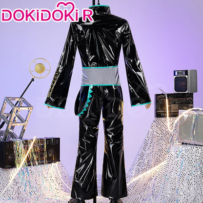 IN STOCK MIKUOO Cosplay Costume DokiDoki-R Mikuoo Cospaly Men Black Suit Costume Mikuu Christmas Cosplay