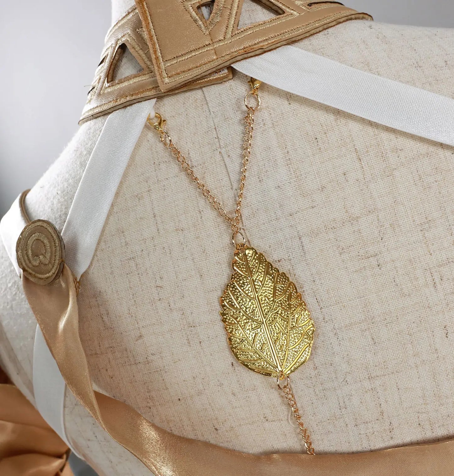 Honkai Star Rail Aglaea Cosplay Costume Wig Dress Headwear Ring Amphoreus The Goldweaver Metal Props Halloween Party Women Girls