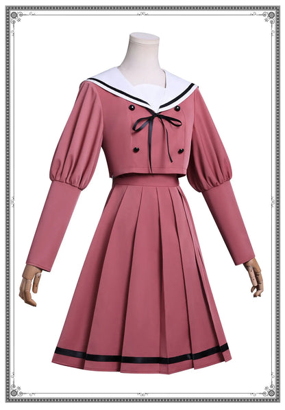 iCoser Kaoruko Waguri Cosplay Costume Wig Dress School Uniform Anime The Fragrant Flower Blooms with Dignity Halloween for Women
