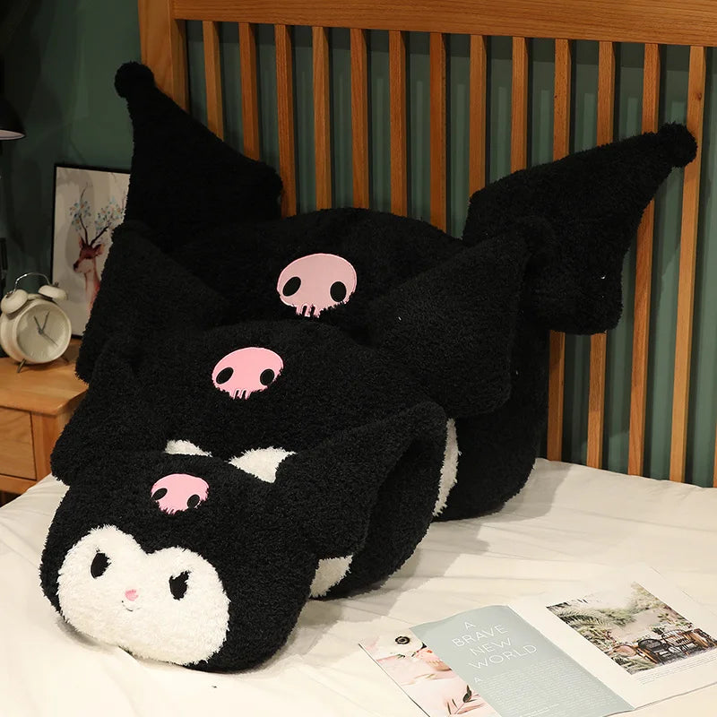 Big Size Kuromi Back Cushion Very Soft Cuddly Pillow Sofa Bed Back Cushion Home Decor Stuffed Anime Plushies Xmas Gifts Girl