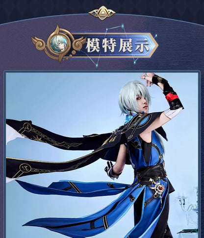 Honkai Star Rail Anaxa Cosplay Costume Wig Uniform Outfit Anaxagoras Grove of Epiphany Amphoreus Carnival Halloween Women Men