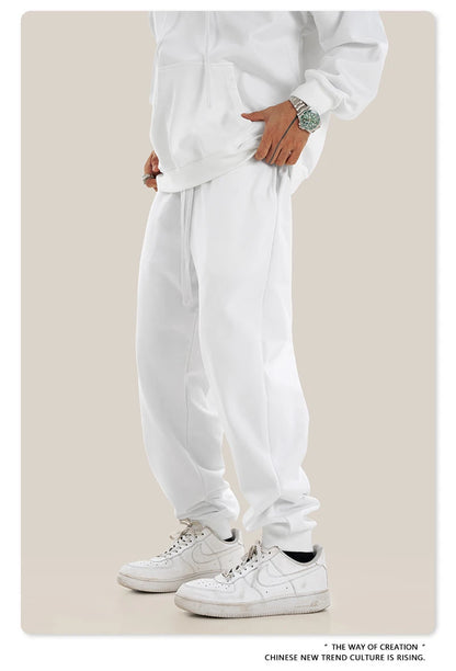 ZODF 2024 Autumn Winter Unisex Solid Sweatpants Heavyweight 440gsm Casual Loose Fit Sport Joggers HY0890