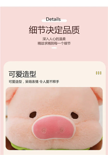 New 50cm Hamburger Pig Plush Toy Fluffty Kawaii Plushie Doll Simulation Pig Doll Anime Cute Stuffed Animals Soft Plush Gift