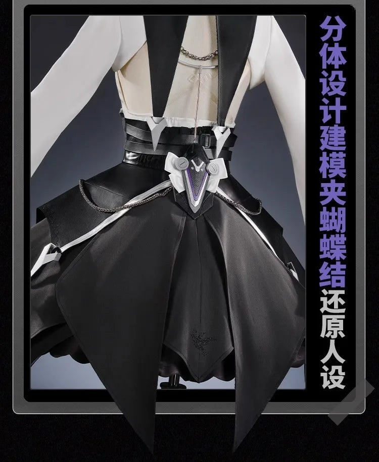 Zenless Zone Zero Vivian Cosplay Costume Wig Dress Uniform Headwear Earrings Mockingbird Halloween Party for Women Girl Carnival