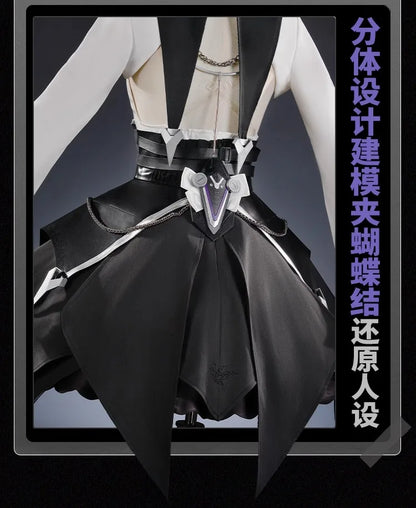 Zenless Zone Zero Vivian Cosplay Costume Wig Dress Uniform Headwear Earrings Mockingbird Halloween Party for Women Girl Carnival