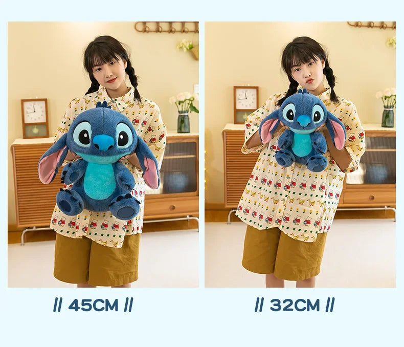 80cm Big Size Disney LILO & Stitch Anime Plush Stuffed Doll Room Plushies Pillow Kawaii Ornaments Children's Holiday Gifts