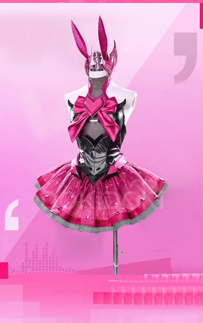 Dva Cosplay Costume Game DokiDoki-R Women Pink Dress Sexy Dva Costume Halloween Cosplay