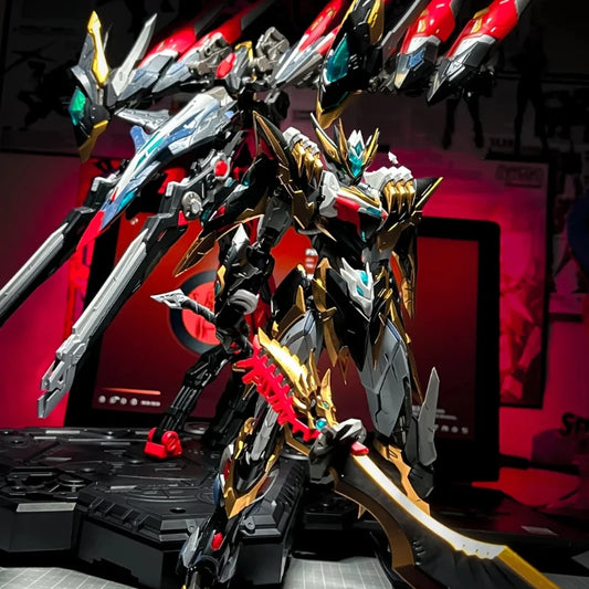 Motor Nuclear Ganjiang Mecha Assembly Model Kit Alloy Skeleton Action Figures Posable Desktop Ornament Collectible Toys Boy Gift