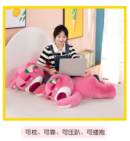 110cm Large Big Size Disney Lotso Kawayi Anime Plush Stuffed Doll Room Decorated with Lovely Pillow Children's Holiday Gifts