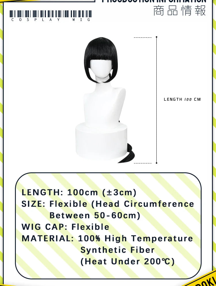 IN STOCK Shadowheart Wig Game Cosplay Wig DokiDoki Women 100cm Long Black Wig Shadowheart Cosplay Free Wig Cap