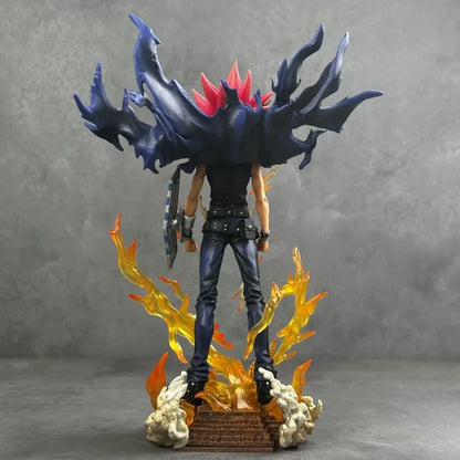 2025 28cm Anime Duel Monsters Yugi Muto Figure PVC Statue Model with 2 Heads Collectible Decoration Toy Christmas Gift