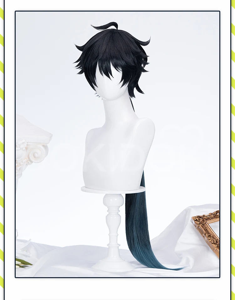 IN STOCK Evernight Cyrene Dan Heng Wig Game Honkai: Star Rail DokiDoki Dan Heng Permansor Terrae Horns Cyrene 120cm Wig