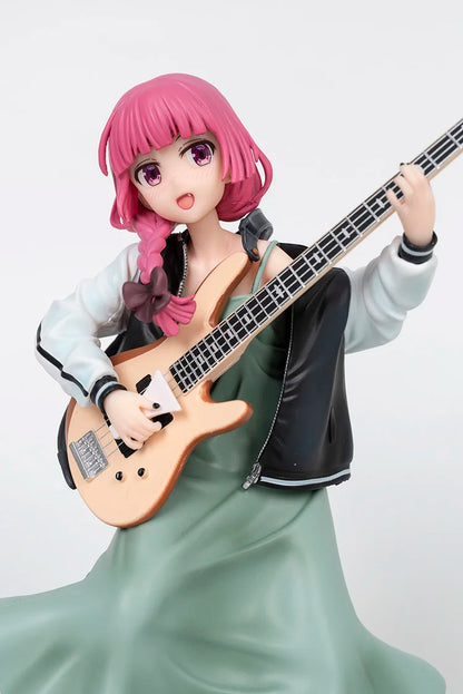 In Stock Kikuri Hiroi Anime Figure BOCCHI THE ROCK! Bassist Kikuri Hiroi Figure 3 Faces PVC Statue Collection Model OrnamentGift