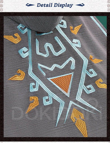 IN STOCK Linkk Cloak Cosplay Game Cosplay Costume【S-3XL】DokiDoki-R Cloak Linkk Cosplay Plus Size Grey Cape Halloween Cloak