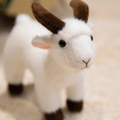 Cute Goat Plush Toy Bag Pendant Keychain Accessories Kawaii Sheep Cartoon Stuffed Animal Doll Kid Birthday Xmas Gift