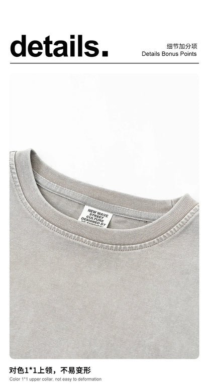 ZODF Retro 2025 Summer Women 285gsm T-Shirts Hotsweet Girls Sexy Slim Fit Washed Distressed T Shirt Brand Tees HY1013