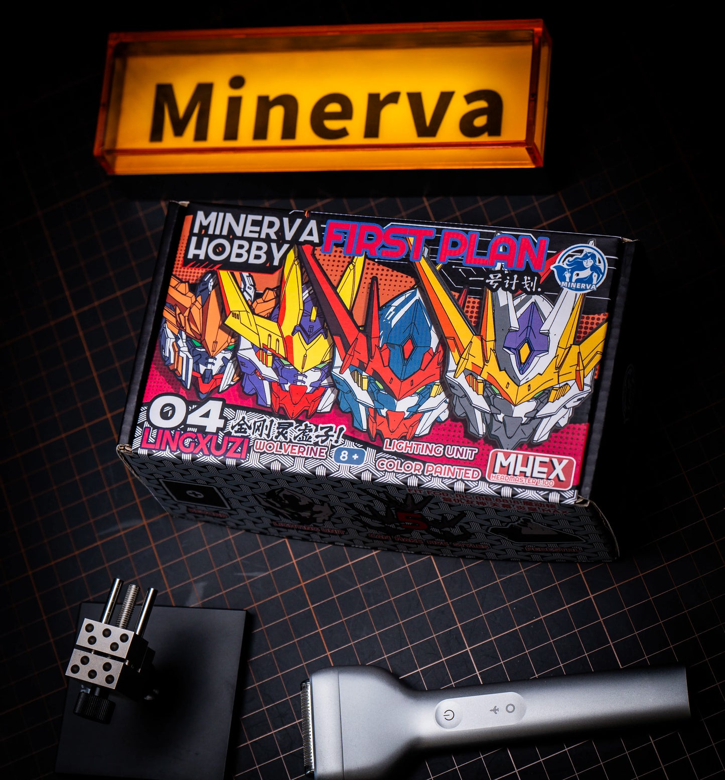 Minerva Hobby LINGXUZI Head Carving Replace Head For MG Barbatos Sky Defender Assembly Model Kit Toy GK Model Accessory Gift