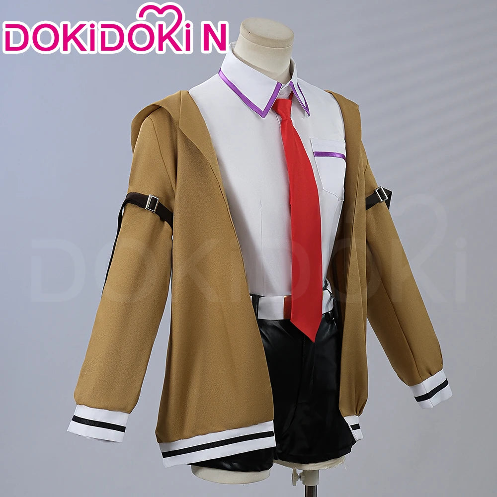 Makise Kurisu Cosplay Costume Game Steins Gate Cosplay【S-2XL】DokiDoki-N Women Uniform Costume Makise Kurisu Cosplay Plus Size