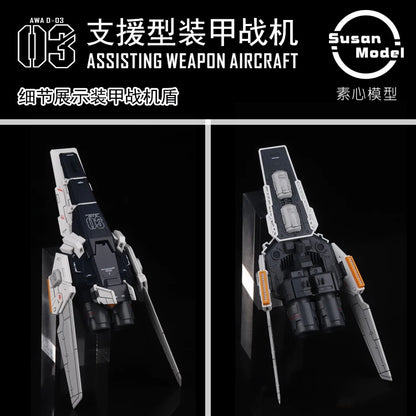 SUSAN Model RX-93 V RG 1/144 RX-93-ν2 Hi V ASSISTING AIRCRAFT AWA HWS Assembly Model Kit Toy Accessories Package Gift