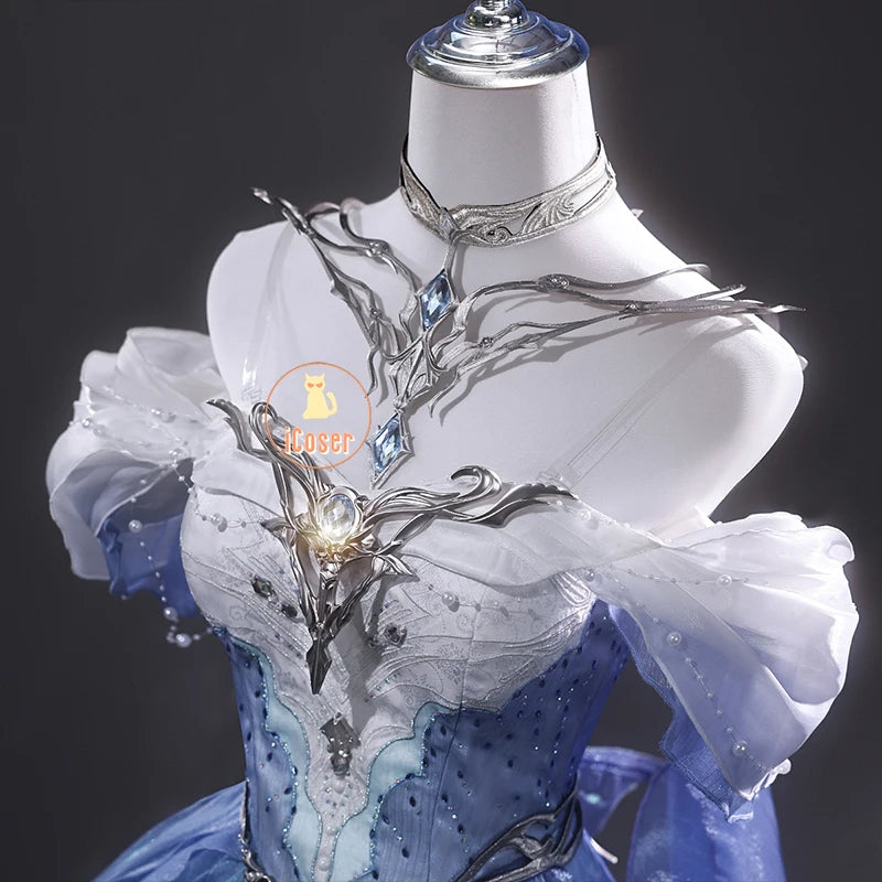 Love and Deepspace MC Cosplay Costume Deepsea Waves Dress Heroines Uniform Carnival Outfit Headwear Halloween Party Women Girls