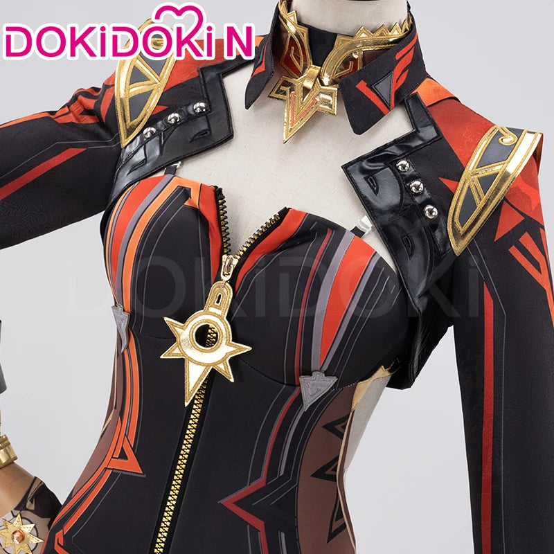 Mavuika Cosplay Costume Game Genshin Impact Cosplay【XS-3XL】DokiDoki-N Natlan Pyro Archon Mavuika Women Black Costume Plus Size