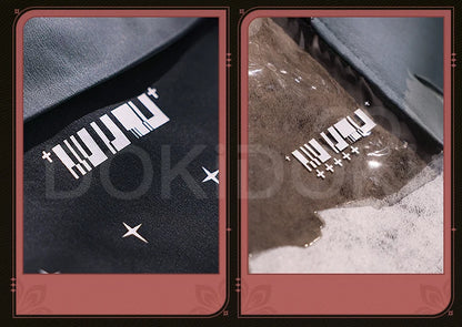 CHISA Cosplay Costume Game Wuthering Waves DokiDoki-SR Women Black JK Uniform Halloween CHISA Suit Coat Cosplay Wig