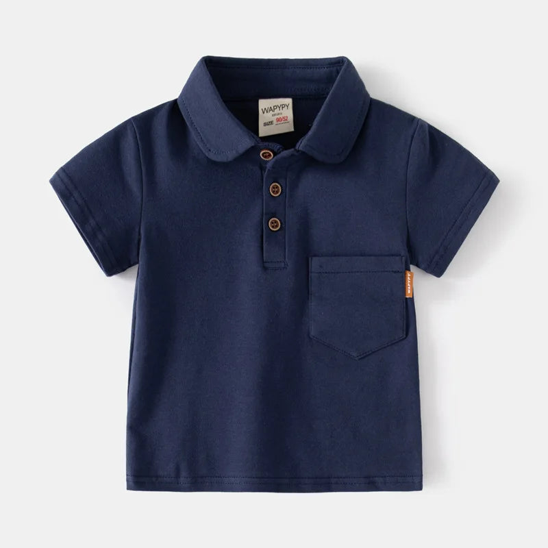 Children Clothes Summer Cotton Polo Shirts Short Sleeve Dinosaur Toddler Boy Polos T Shirt Baby Newborn 3 to 6 9 12 18 24 Months