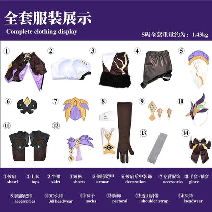 Honkai Impact 3 Elysia Miss Pink Elf Cosplay Costume Wig Dress Headwear Uniform Halloween Party for Women Girls Carnival iCoser