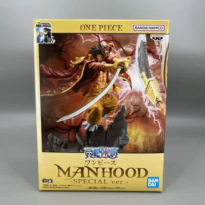 One Piece Whitebeard Vs Gol D.roger Action Figure Banpresto Manhood Special Dynamic Battle,original Anime Collectible Statue