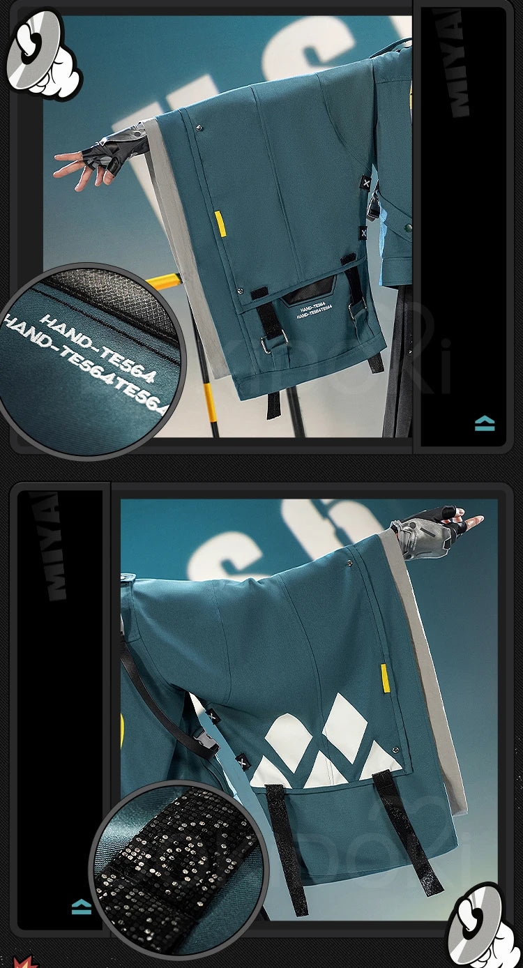 IN STOCK Hoshimi Miyabi Cosplay Costume Game Zenless Zone Zero Cosplay DokiDoki-SR Hoshimi Miyabi Cosplay Wig Women Halloween