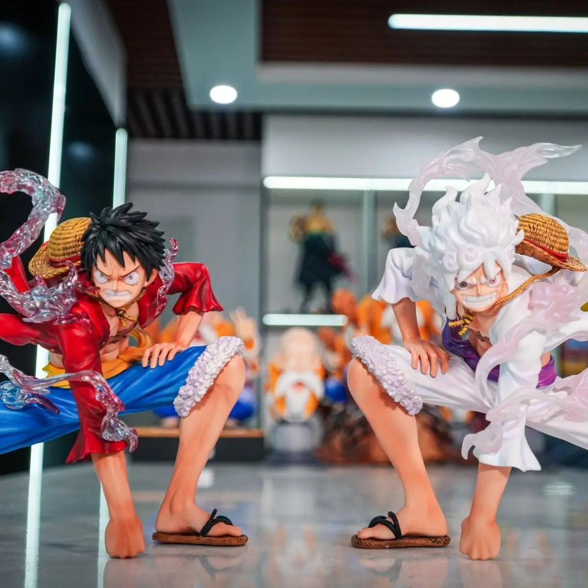 16cm One Piece Luffy Anime Figure Nika Luffy JT Gear Second Action Figurine Straw Hat Statue 2 Colors PVC Model Collect Toy Gift