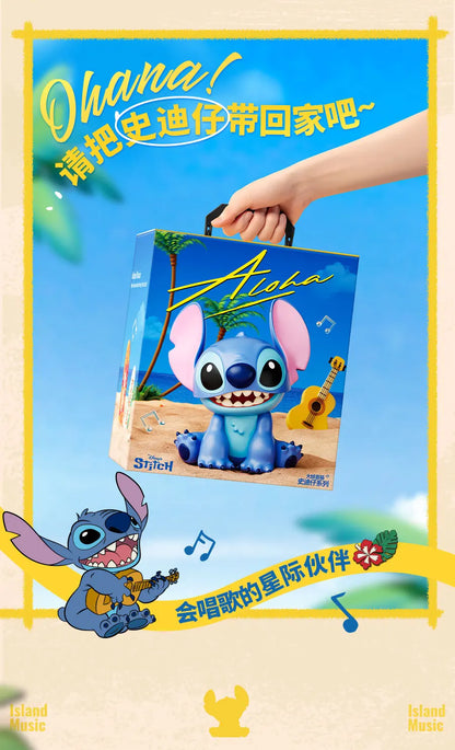 Lilo & Stitch Anime Figure Stitch Sound System Cute Small Bluetooth Speake Collection Model Ornament Toy Birthday Christmas Gift