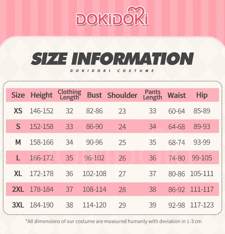 【Last Batch】IN STOCK Rumii Zoeyi Miraa Cosplay Costume【XS-3XL】DokiDoki-N Women White Suit Golden Rumii Cosplay Plus Size