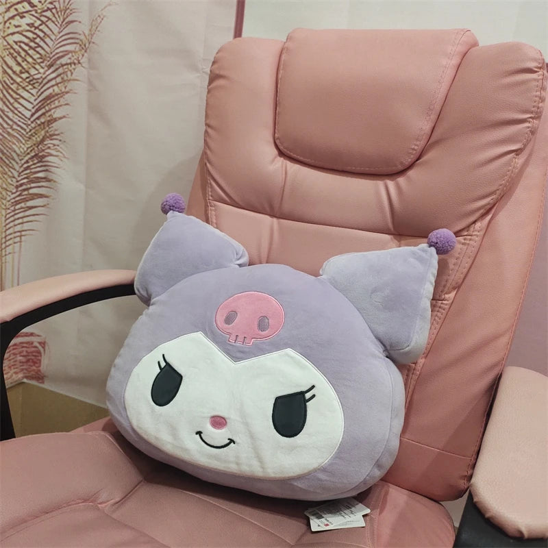 Sanrio Very Soft Kuromi Back Cushion Throw Pillow Sofa Bed Room Decor Comfortable Japanese Style Pillow Gifts Girl