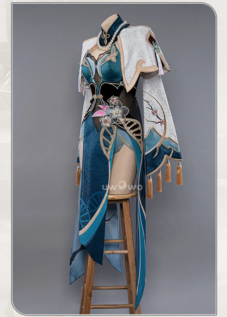 PRE SALE UWOWO Ruan Mei Cosplay Honkai Star Rail Fanart Ruan Mei Ruanmei Qipao Ver. Cosplay Costume Halloween Costume
