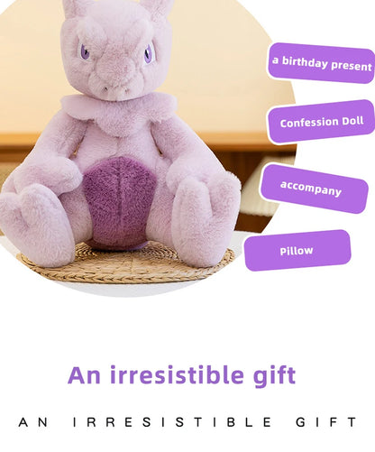 35/85cm Mewtwo Pokemon Plush Toys Large Anime Doll Pillow Cartoon Mew Pokémon Plushie Kawaii Stuffed Gift for Kids Birthday