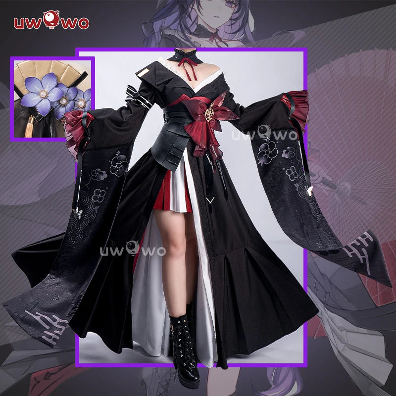 PRE SALE UWOWO Game Genshin Impact Baal Raiden Shogun Detective Fanart Casual Cosplay Costume S-3XL Halloween Costume