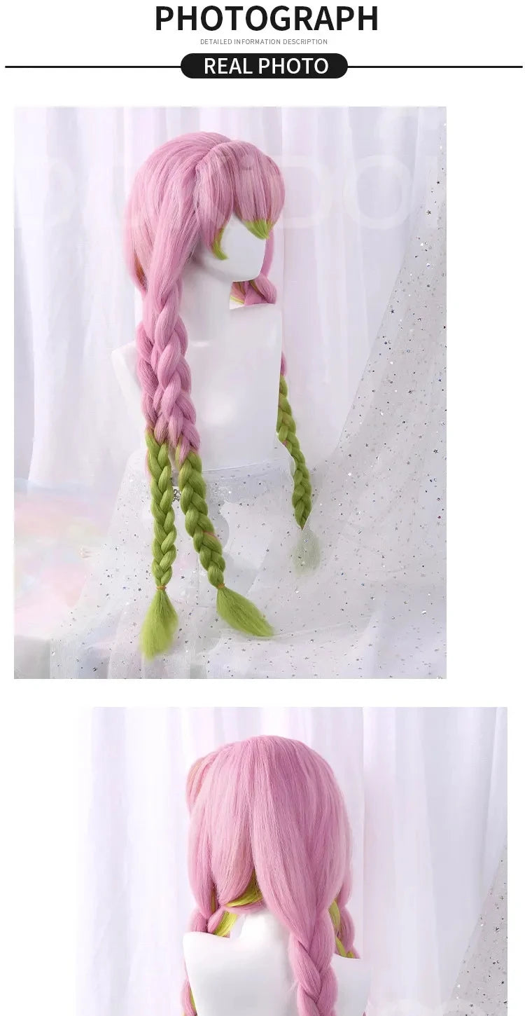 IN STOCK Tanjirouu Nezukoo Zenitsuu Mitsurii Shinobu Akazaa Wig Cosplay AnimeDokiDoki Women Tamayoo Hairpin Demon Free Wig Cap