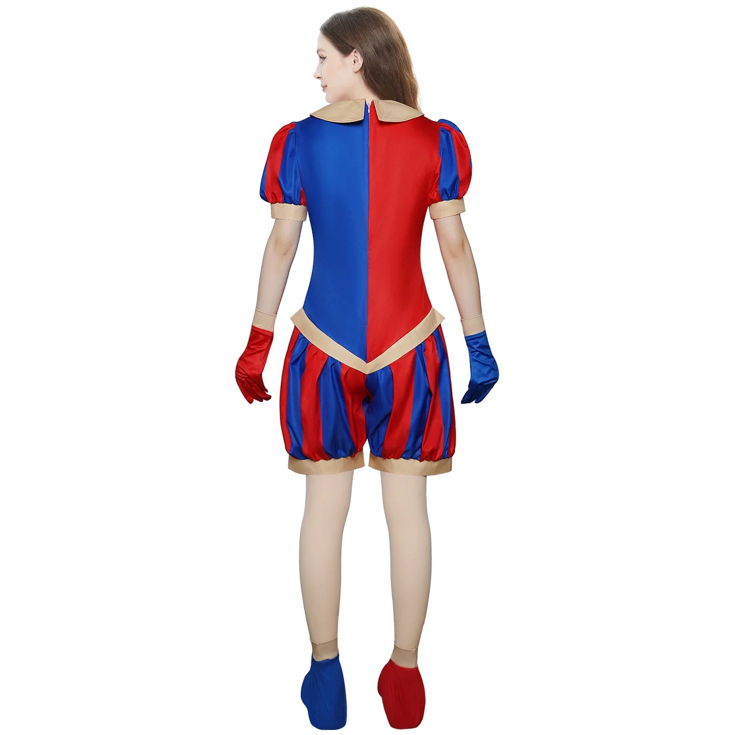 Pomni Magical Virtual Circus Cosplay Jumpsuit Set Cotton Polyester