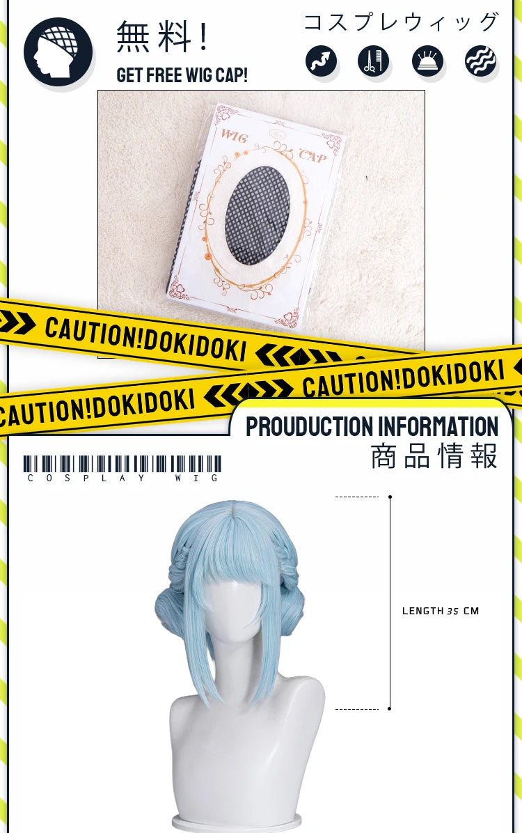 IN STOCK Ineffa Nefer Jahoda Flins Wig Game Genshin Impact DokiDoki Men Gradient Deying Hair Flins Cosplay Free Cap Halloween