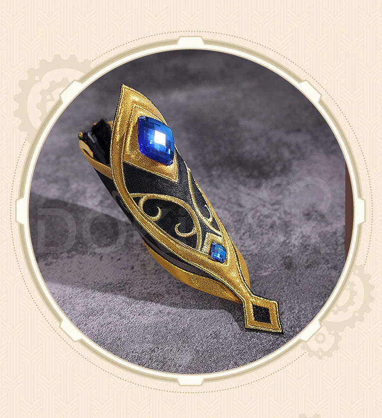 IN STOCK Navia Cosplay Costume Game Genshin Impact DokiDoki-SR Women Halloween Costume Metal Accessories Medieval Navia Wig