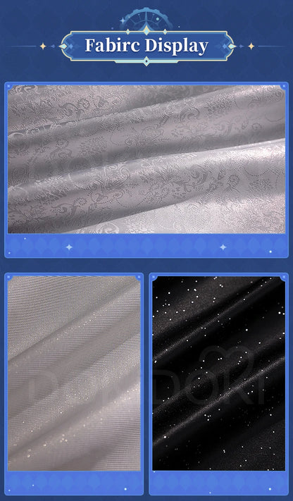 IN STOCK Escoffier Cosplay Costume Game Genshin Impact DokiDoki-SR Women Fontaine Costume Escoffier Cosplay Tail Wig