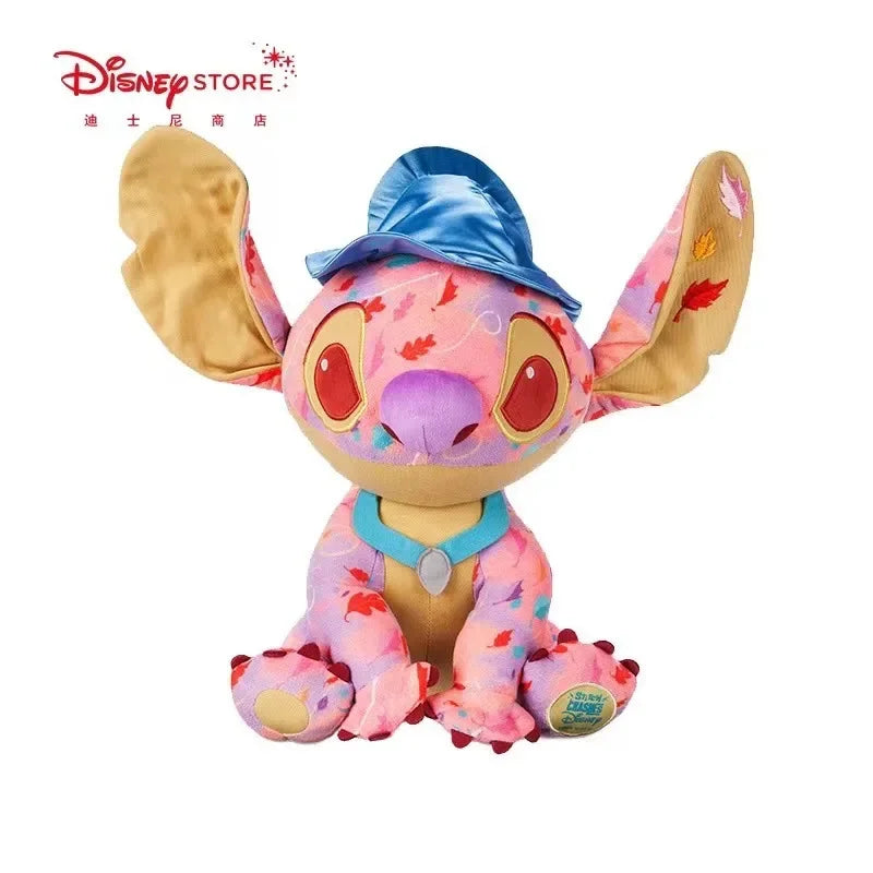 Limited Edition Stitch Cartoon Lilo & Stitch Rose Doll Plush Toy Kawaii Comfort Doll Birthday Gift for Girls Genuine Disney Toy