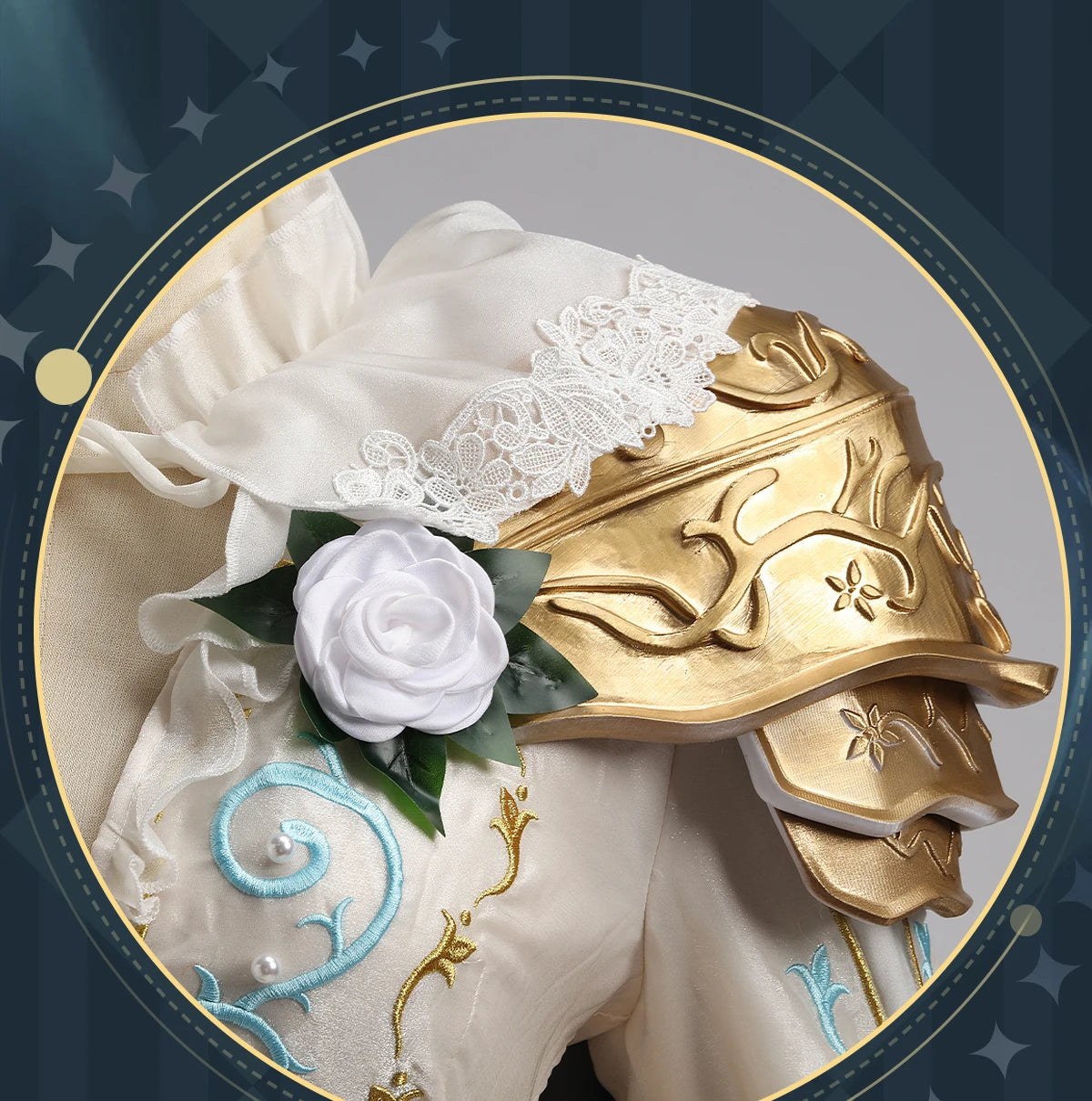 UWOWO Collab Series: Game Identity V Grave Keeper Half-Elf Knight Cosplay Costume