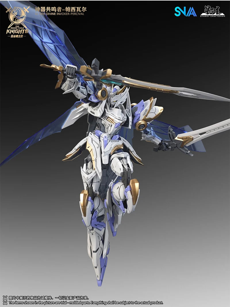 In Stock SNAA Model DIVINE INVOKER PERCIVAL 1/144 Assembly Model Kit The Round Table Knights Action Figurine Model Toy Gifts