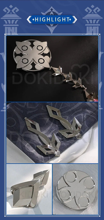 IN STOCK Columbina Cosplay Game Genshin Impact Fatui Harbinger Cosplay Costume DokiDoki-SR Cloak Women Cosplay Christmas