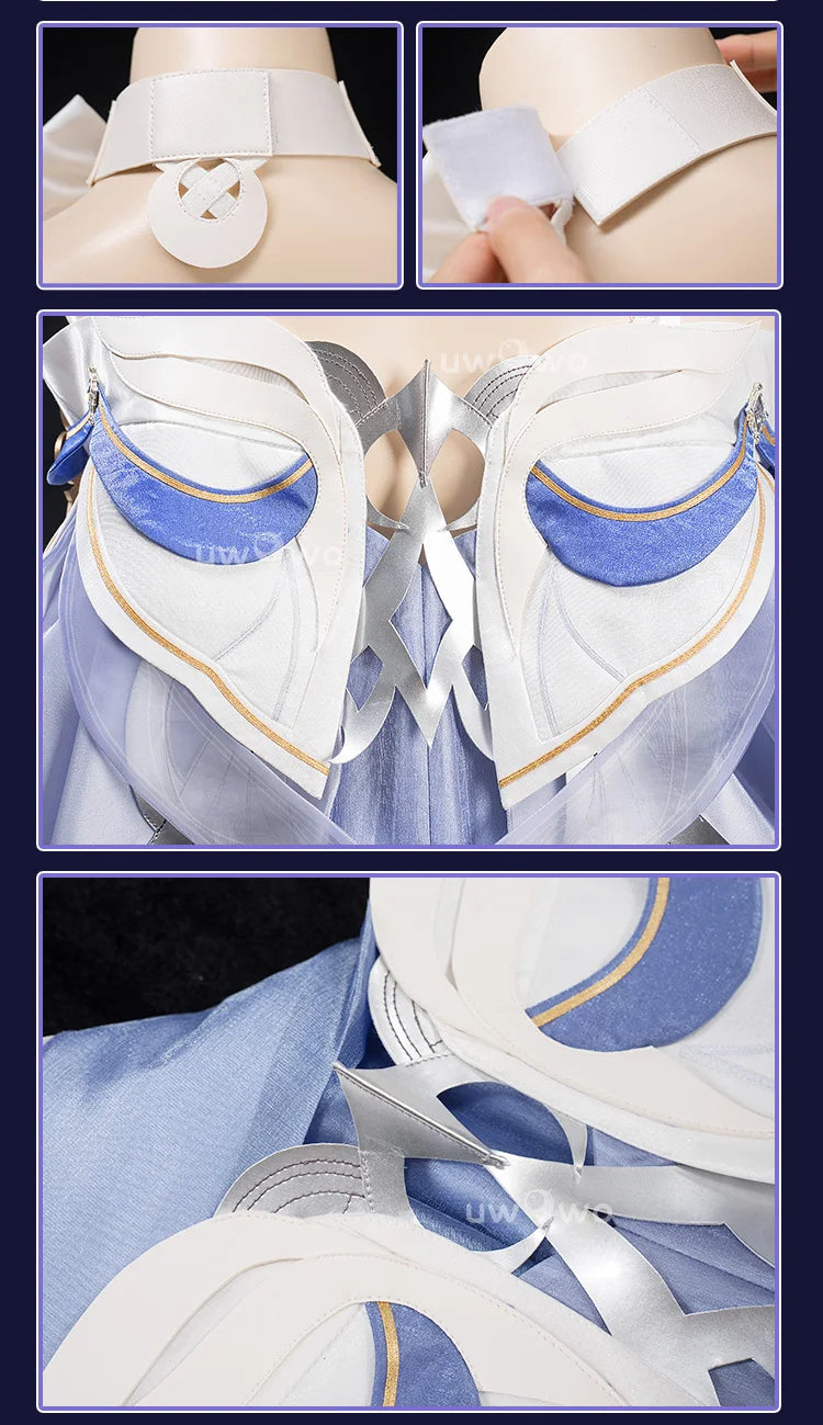PRE SALE UWOWO Columbina Cosplay Game Genshin Impact Columbina 'Damselette' Snezhnaya Cosplay Costume Halloween Costume